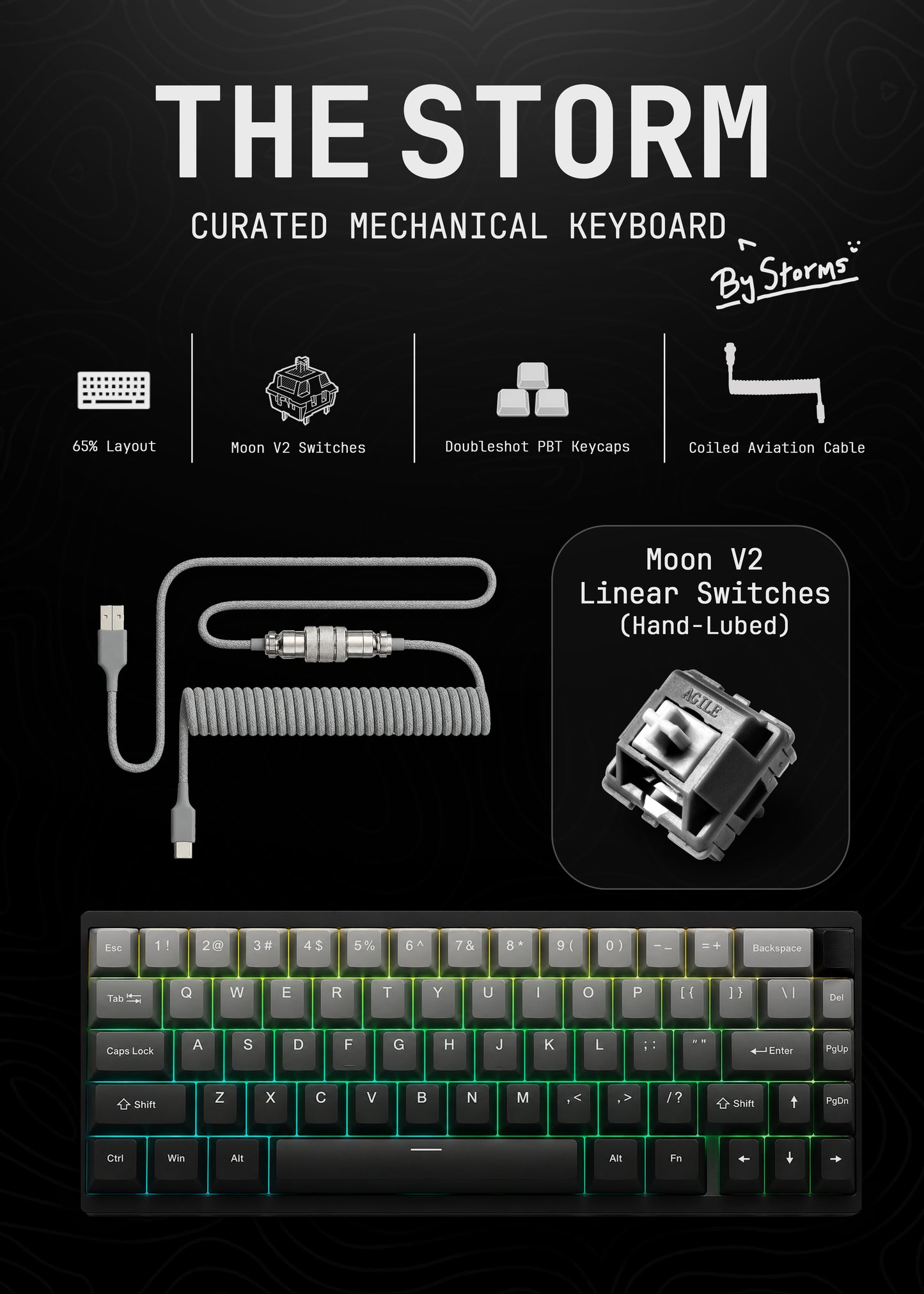 The Storm - 65% RTG (Ready to Go) Keyboard